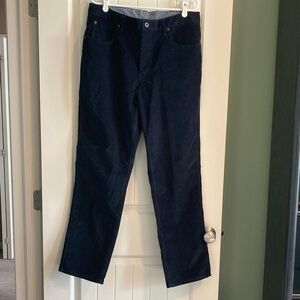 L.L. Bean Men's Navy Corduroy Pants